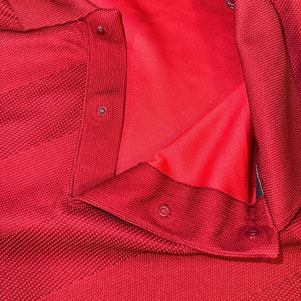 Nike Tiger Woods Collection Dri-FIT Golf Polo Red Striped CK6313-687 Mens Large